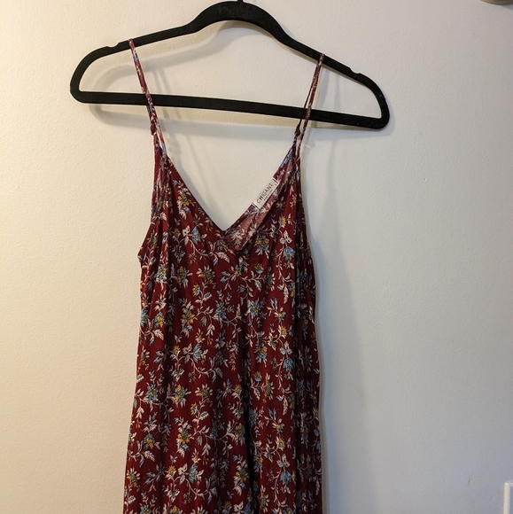 Spaghetti strap boho handkerchief hem flowy rayon dress - Picture 9 of 11
